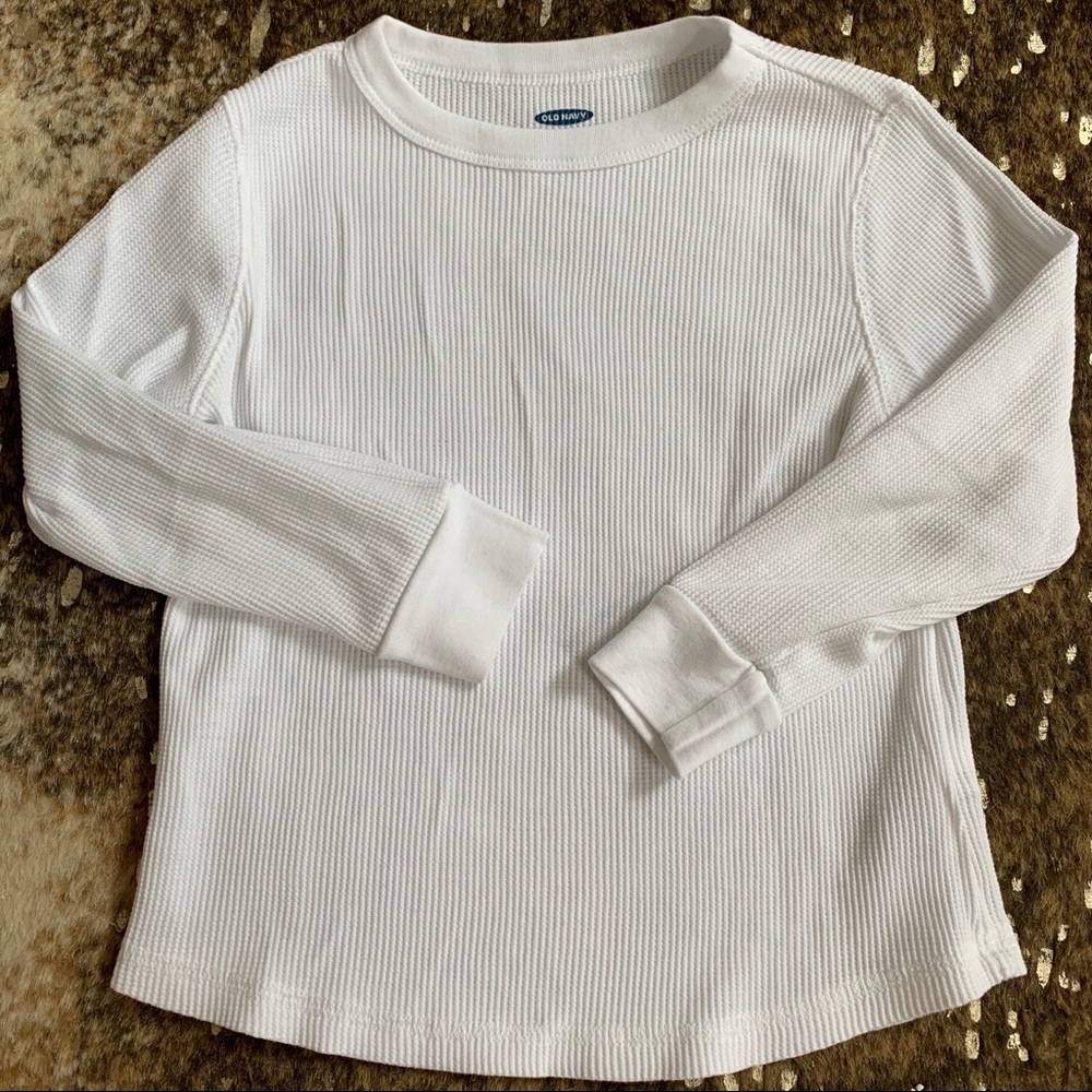 Ribbed White Top